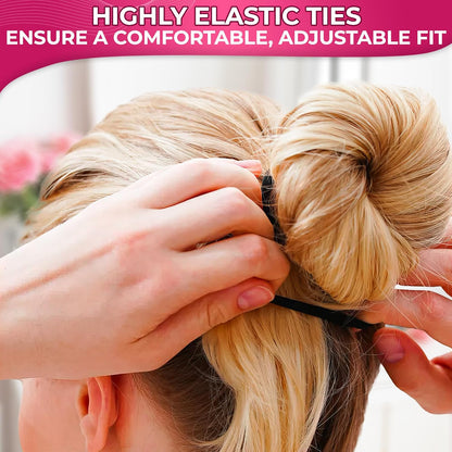 Black Elastic Hair Ties - 100Pcs Hair Ties for Thick Hair Pony Tails Hair Ties Black Hair Ties No Damage Hair Ties for Thin Hair - Hair Ties Small Ponytail Holders for Thick Hair Ties for Women